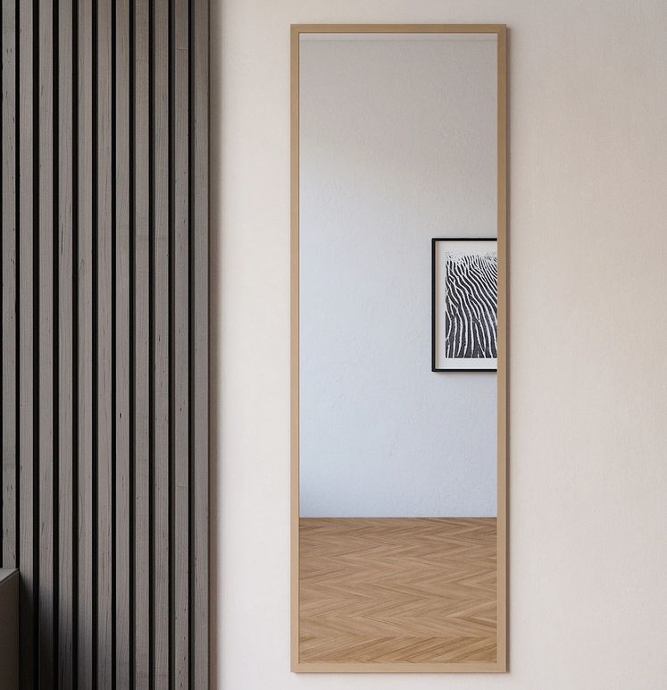 Full Length Mirror With Birch Frame (50x150cm)