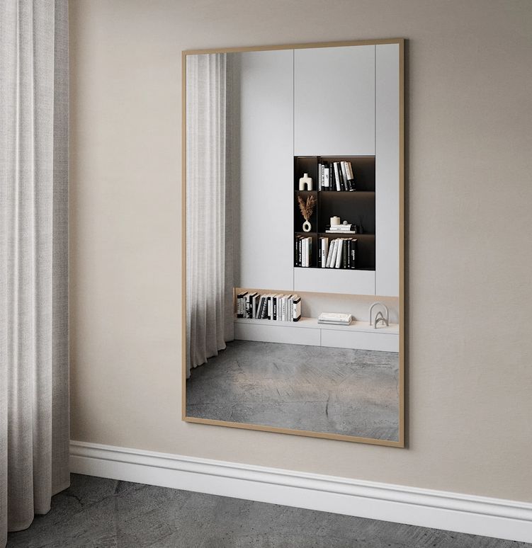 Full Length Mirror With Birch Frame (100x170cm)
