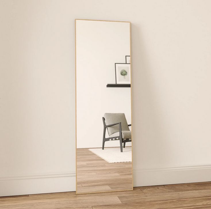 Full Length Mirror With Oak Frame (50x150 cm)