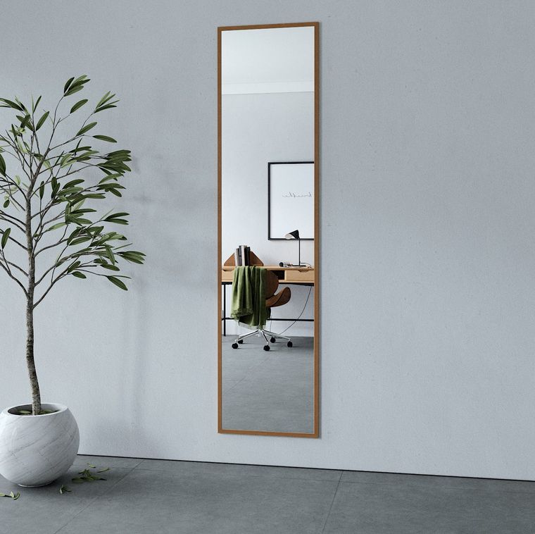 Full Length Mirror with Thermo-Treated Alder Frame (50x200cm)
