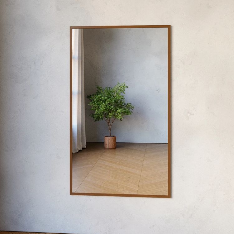 Full Length Mirror with Thermo-Treated Alder Frame (80x135cm)
