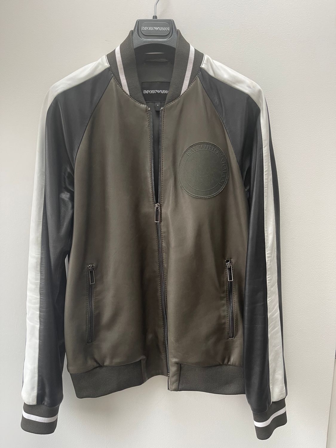 Kurtka skórzana Emporio Armani