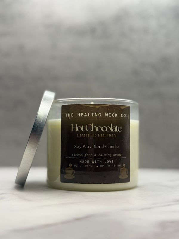 Hot Chocolate scented 3 wick candle