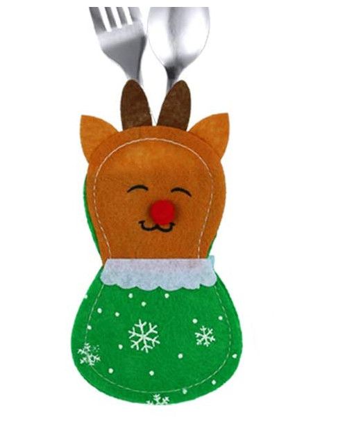 Pokrowiec świąteczny z filcu, na sztućce RENIFER