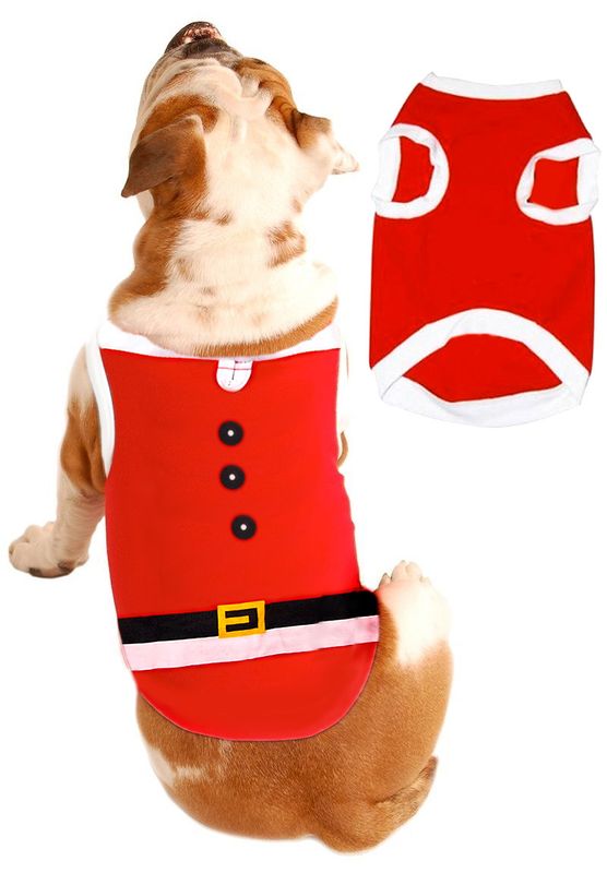 Świąteczne Ubranko Mikołaja dla Psa – Lekki i Wygodny Kubraczek  rozmiar  L Large 50 cm