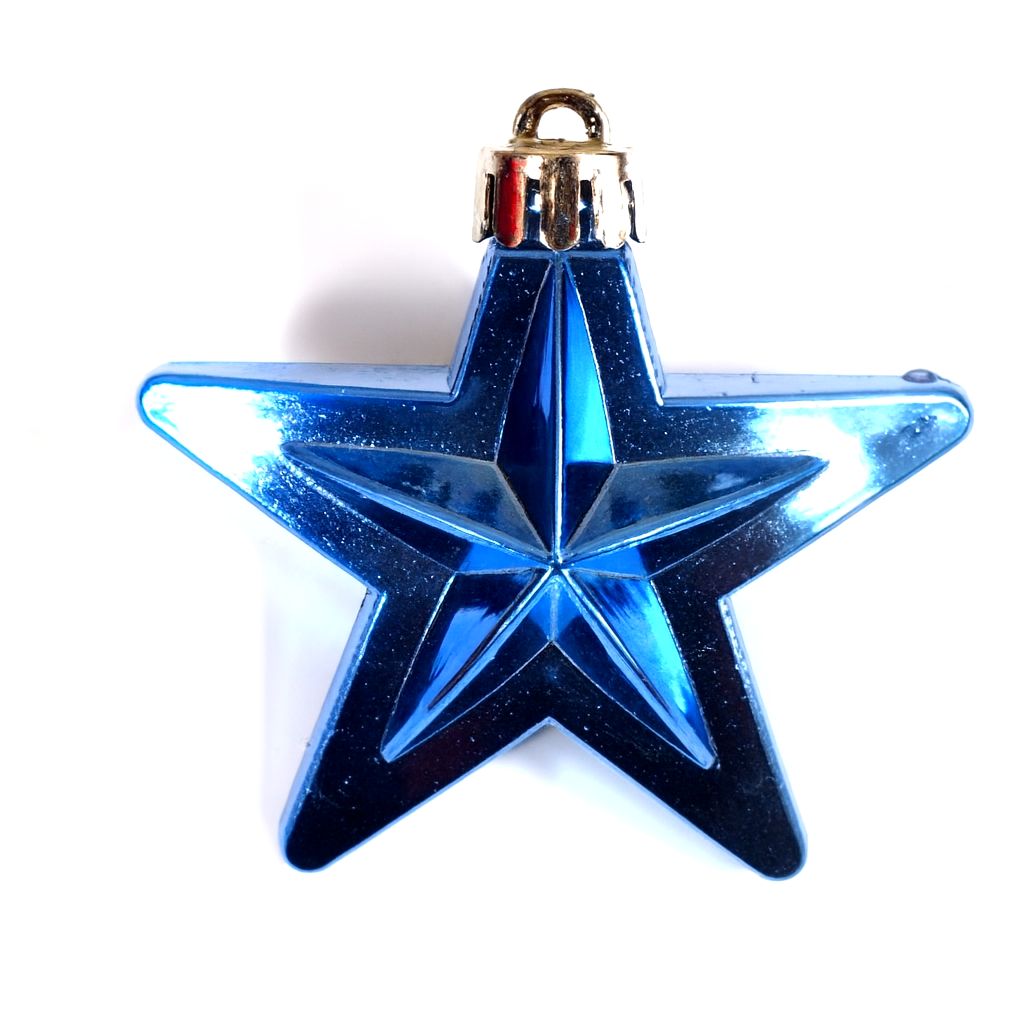Bombka niebieska gwiazdka