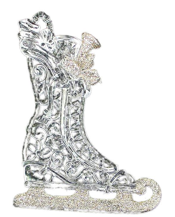 Łyżwa akrylowa zawieszka świąteczna