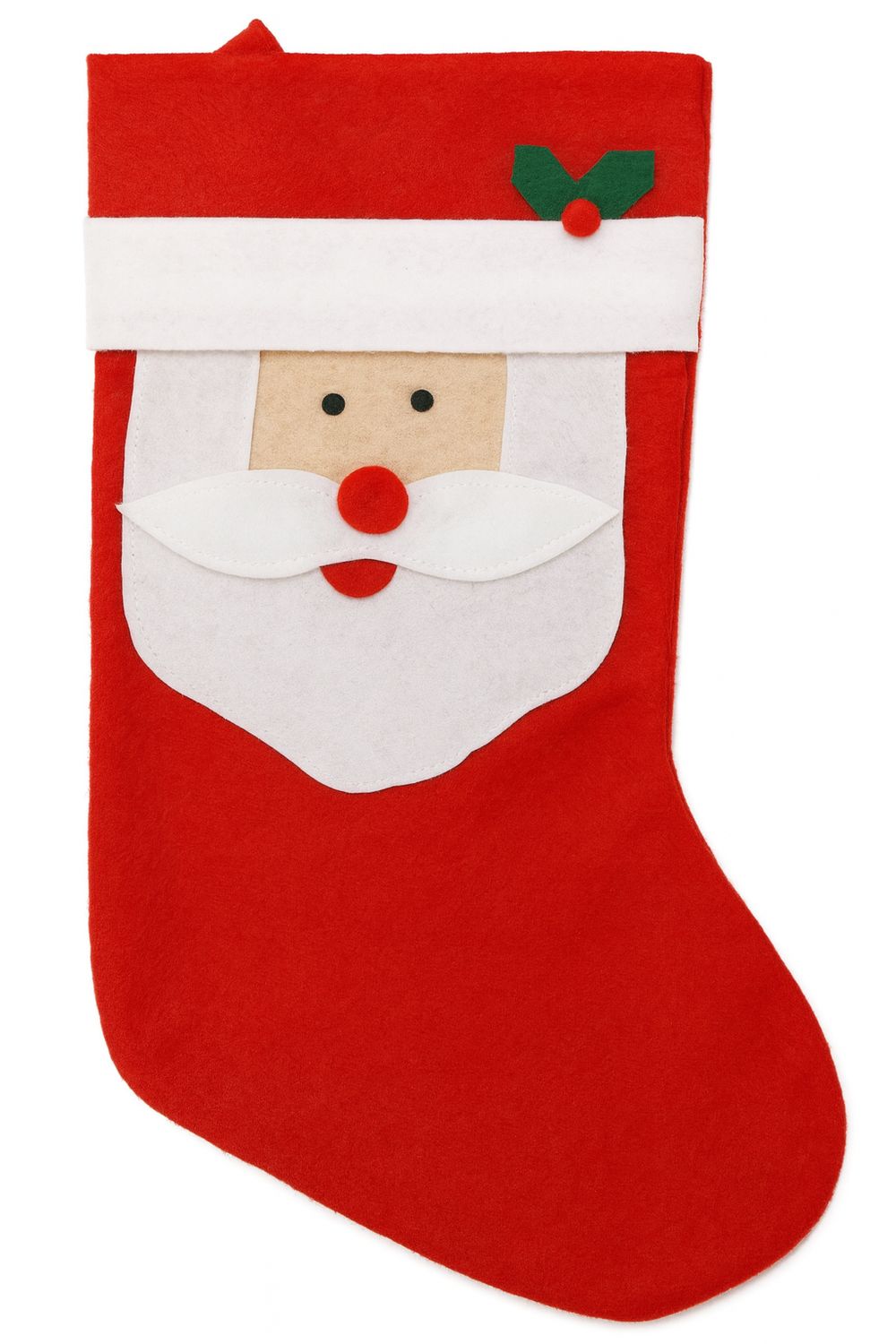 Świąteczna Skarpeta na Prezenty – Filcowa Zawieszka Mikołaj