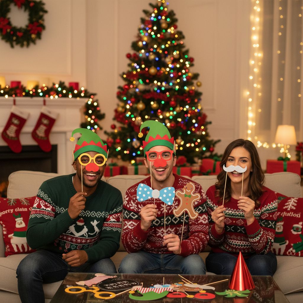 Akcesoria do zdjęć świątecznych na piku - fotobutka