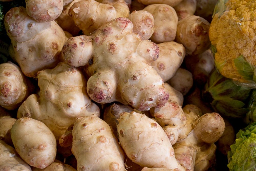 Topinambur – 1 kg Biała bulwa „Albik” | Świeży, ekologiczny produkt