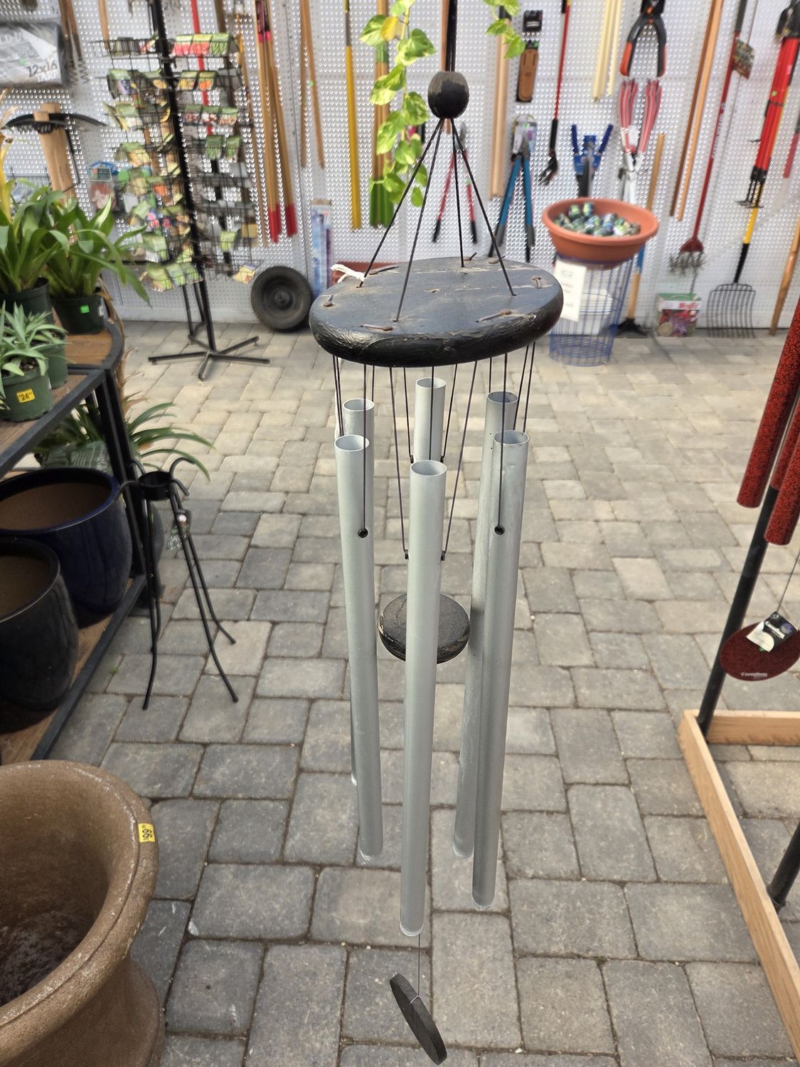 Windchimes, Colour: Silver, Size: 36&quot;