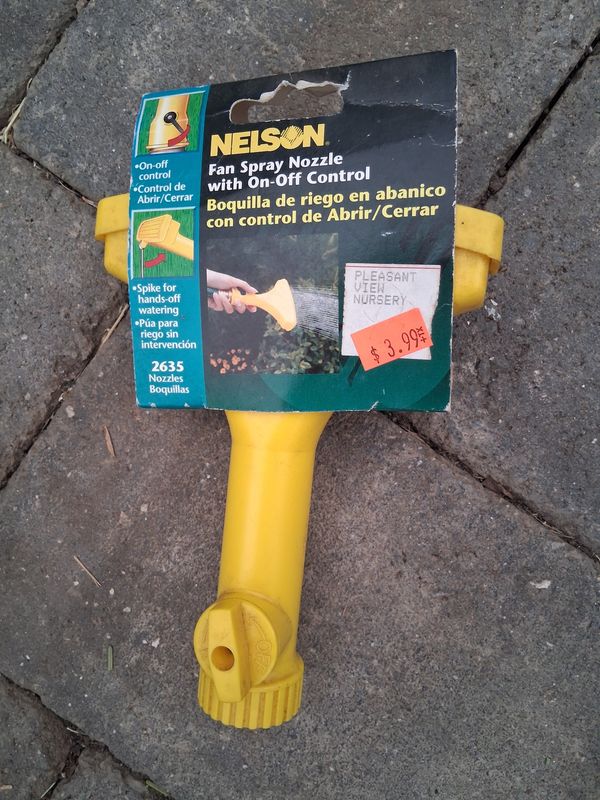 Fan Spray Nozzle w/ On-Off Control