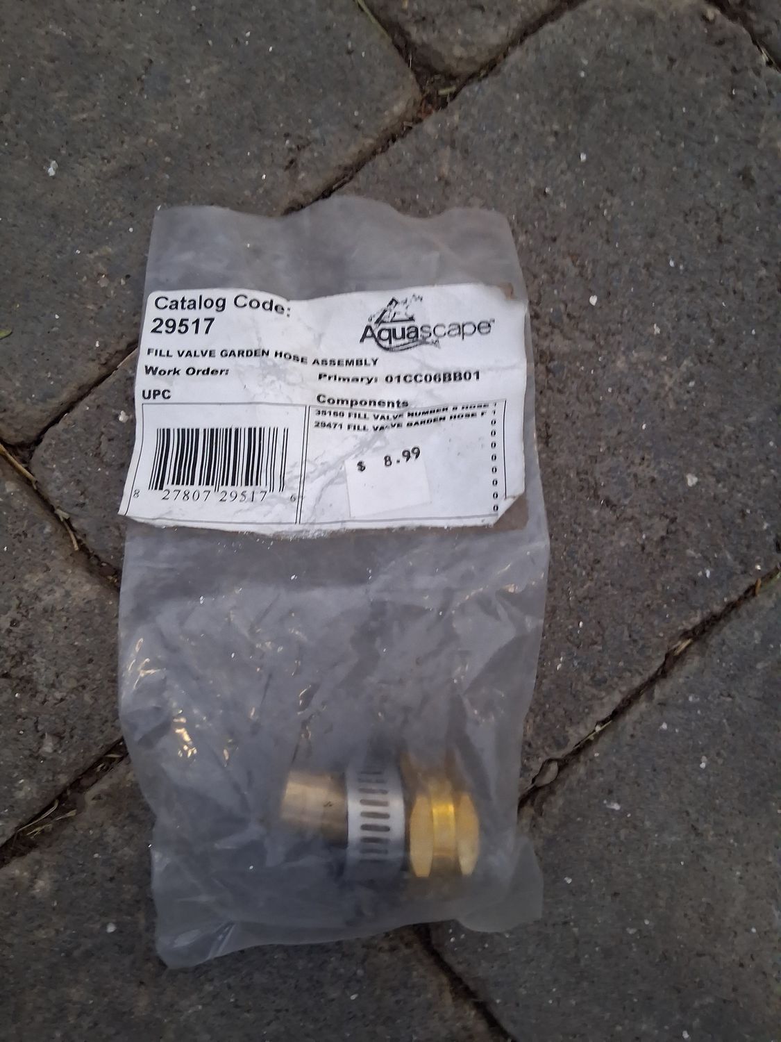 Fill Valve Garden Hose Assembly