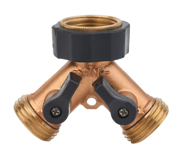 Brass 2-Way Hose Valve