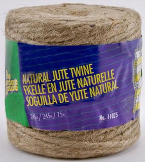 Natural Jute Garden Twine, Color: Brown