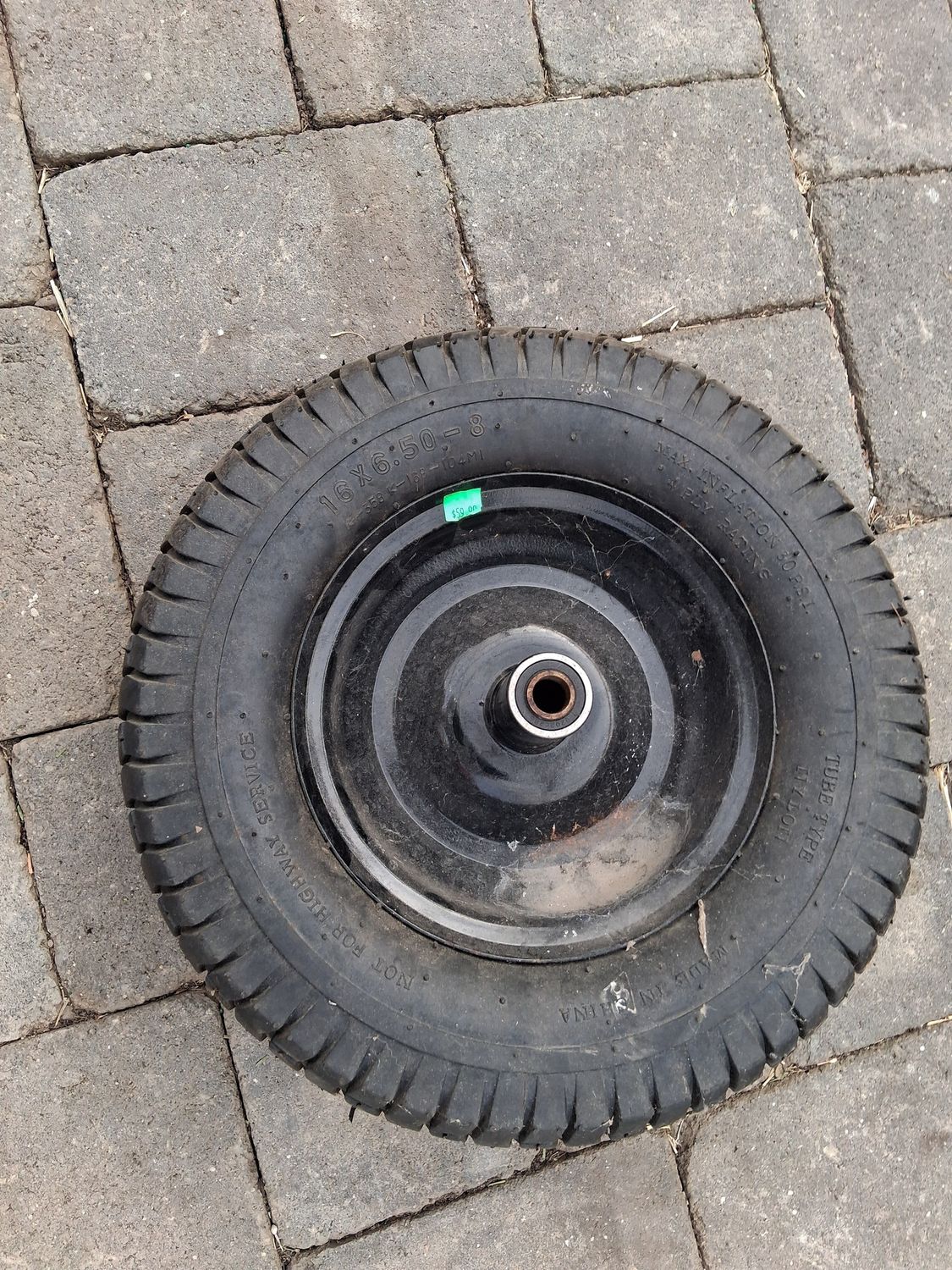 16 X 6.5 - 8, 4 Ply, Tube Tire