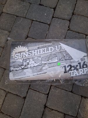 12' X 16' Silver/Black UVI Tarp