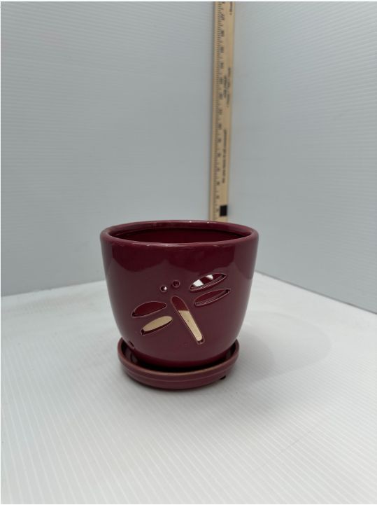 Orchid Pots, Size: 5.5x5.25, Type: Dragonfly