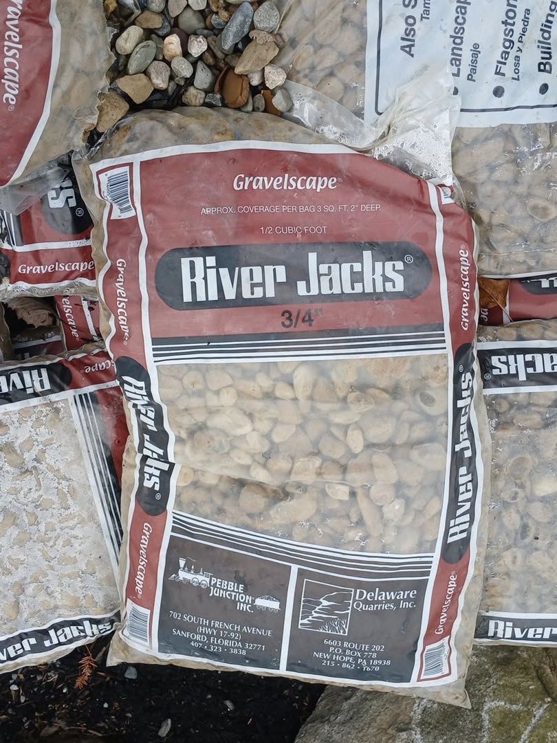 Bagged Stone River Jacks 3/4"