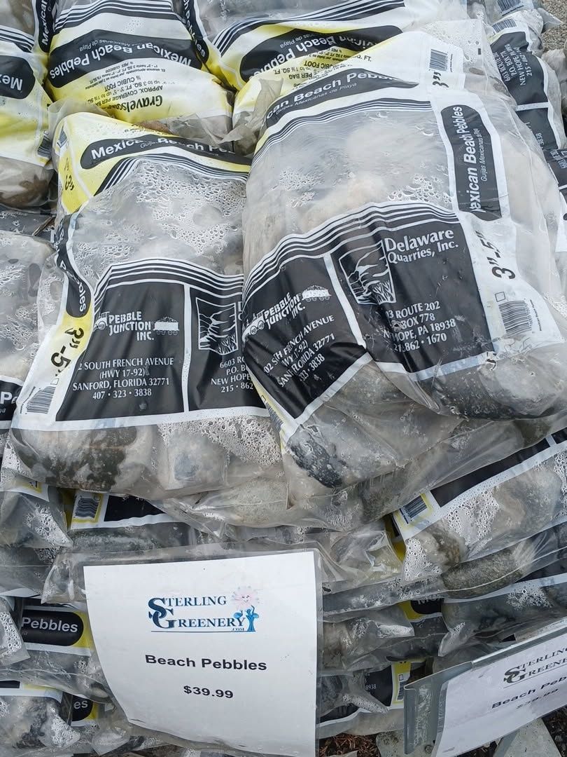 Bagged Stone Mexican Beach Pebbles