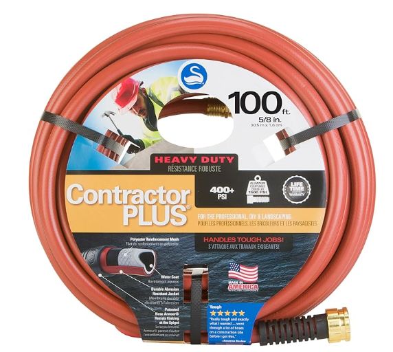 100' Red Contractor Hose