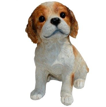 Resin Puppy Love Cavalier King Charles Statuary