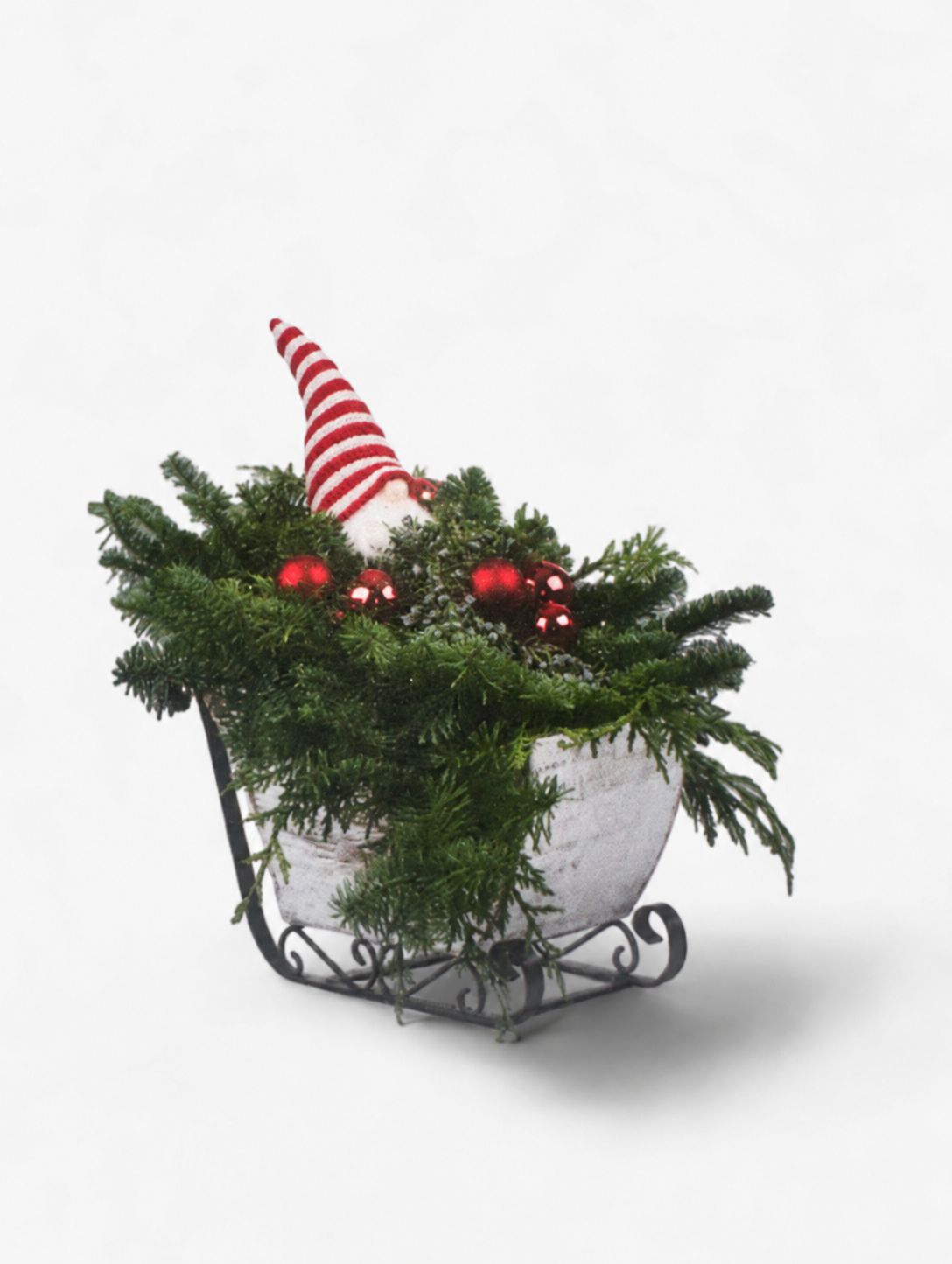 Wood Sleigh Holiday Planter