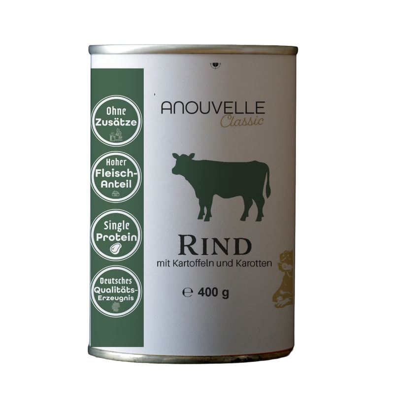 Anouvelle Classic Rind, Kartoffeln + Karotten 12x800 g