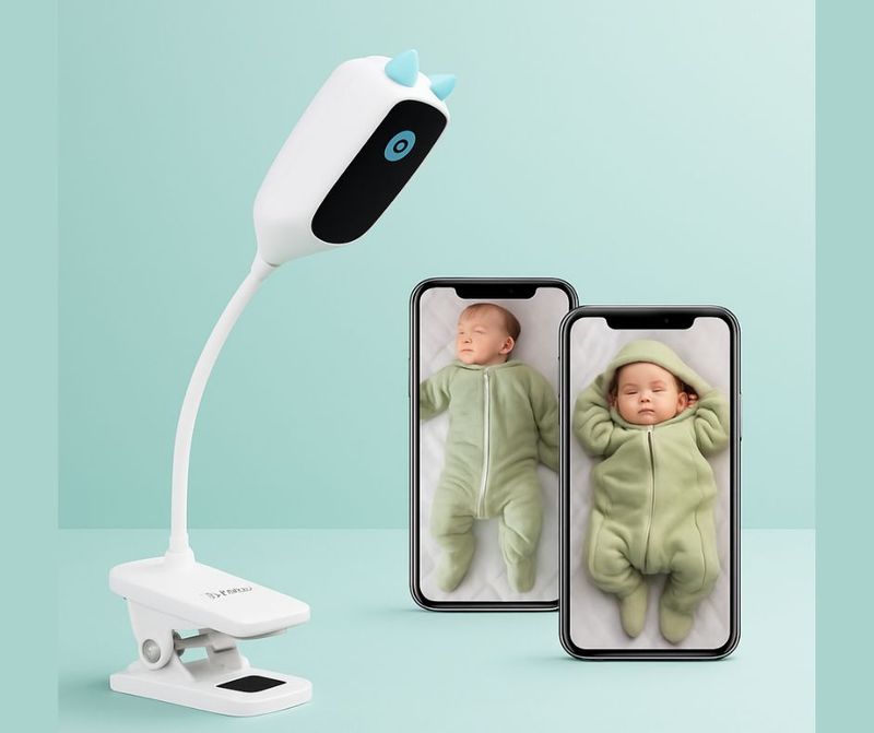 3MP Baby Monitor Cry Detection Night Vision 360 Degree Rotating Wifi Camera