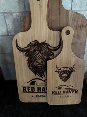 Highland Cow Cutting Board - Medium