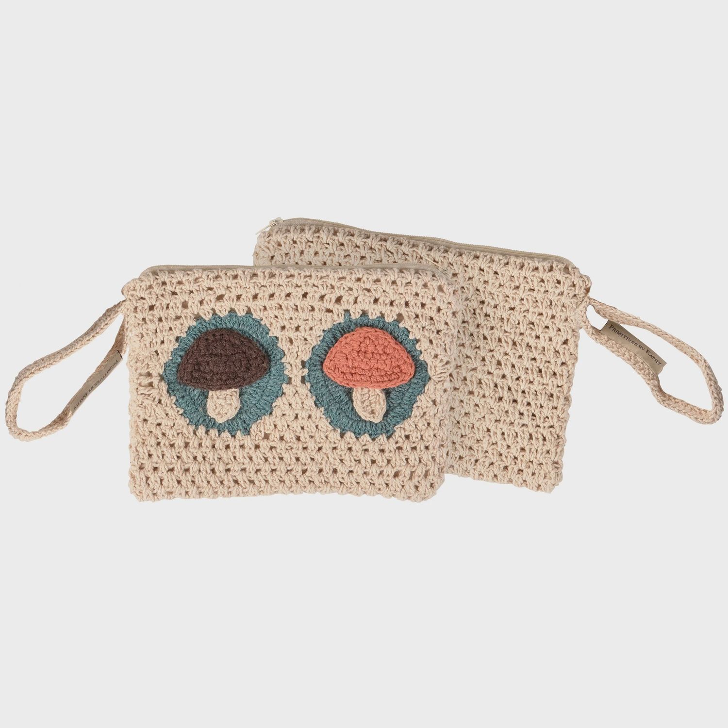 Wristlet - Crochet Shrooms