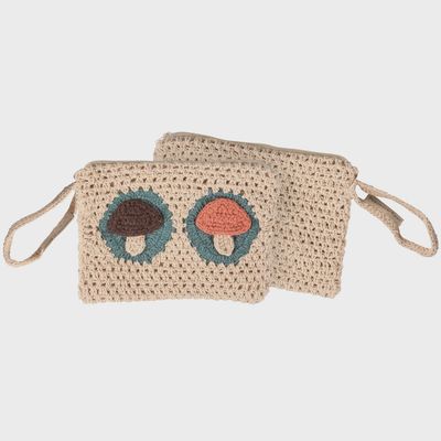 Wristlet - Crochet Shrooms