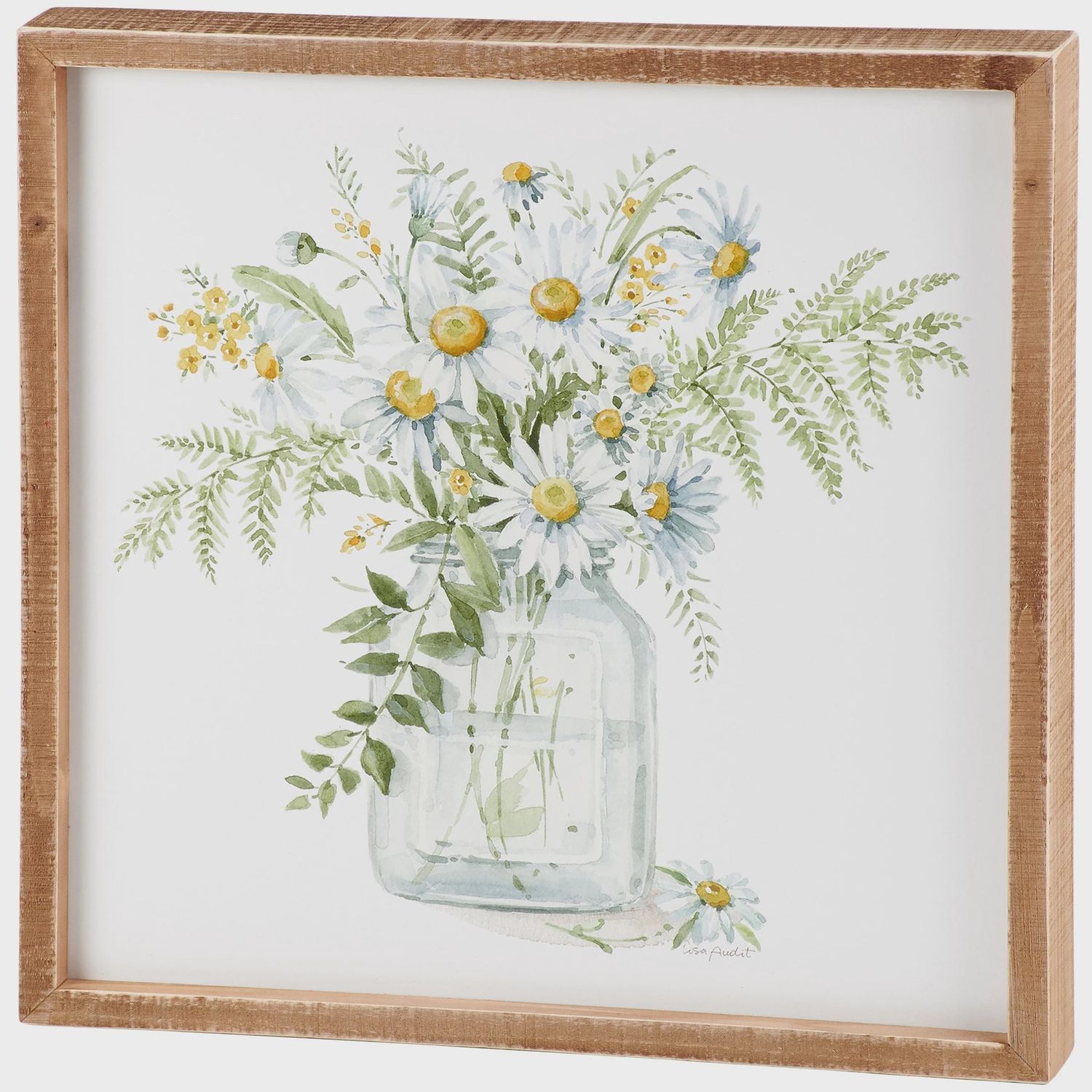 Inset Box Sign - Daisies