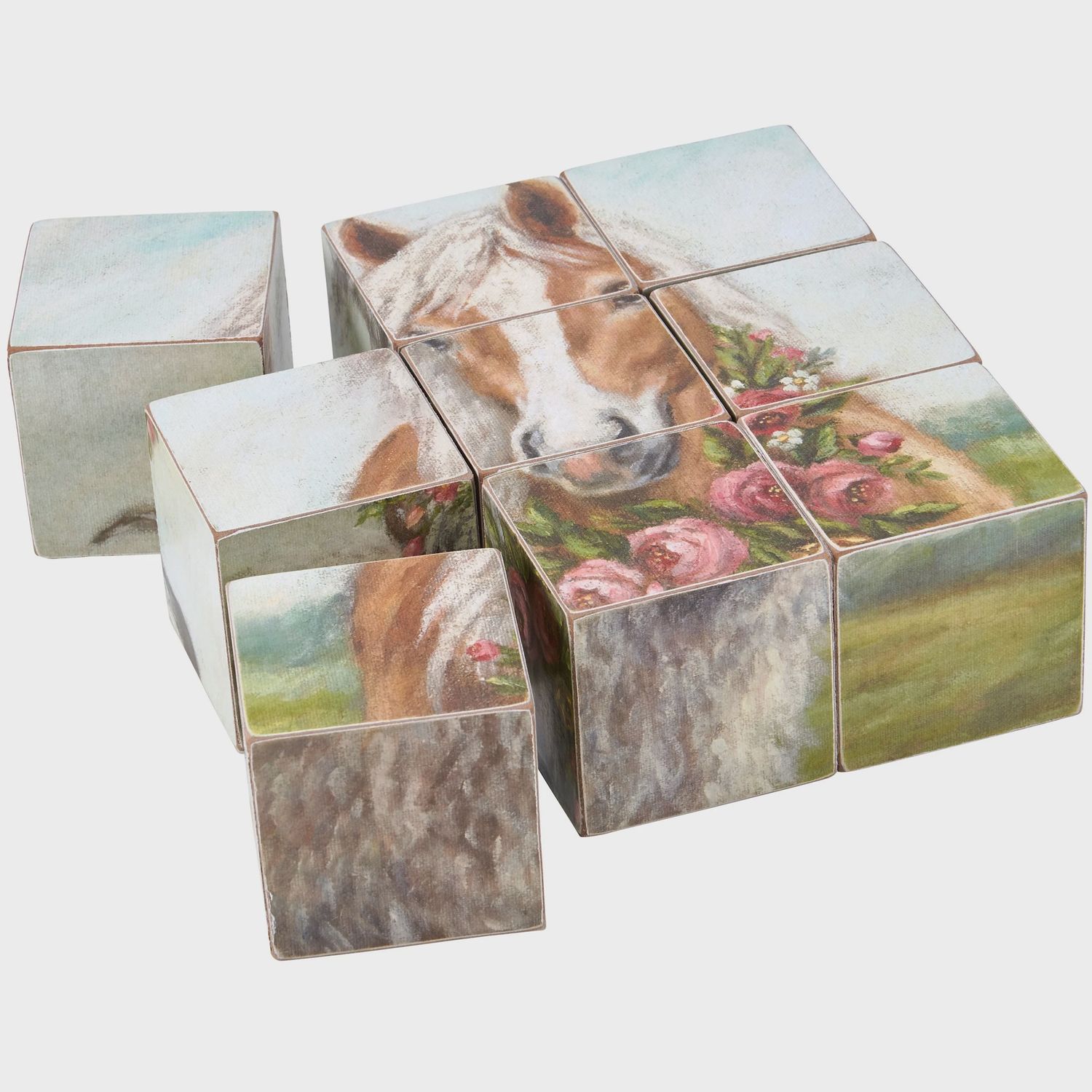 Block Puzzle - Floral Animals