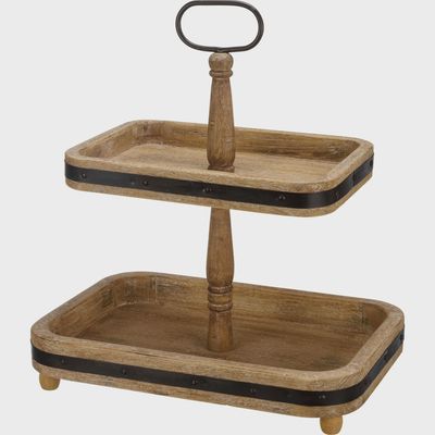 Tray - Two Tiered Rectangle