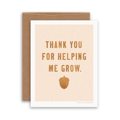Thank You Grow Acorns