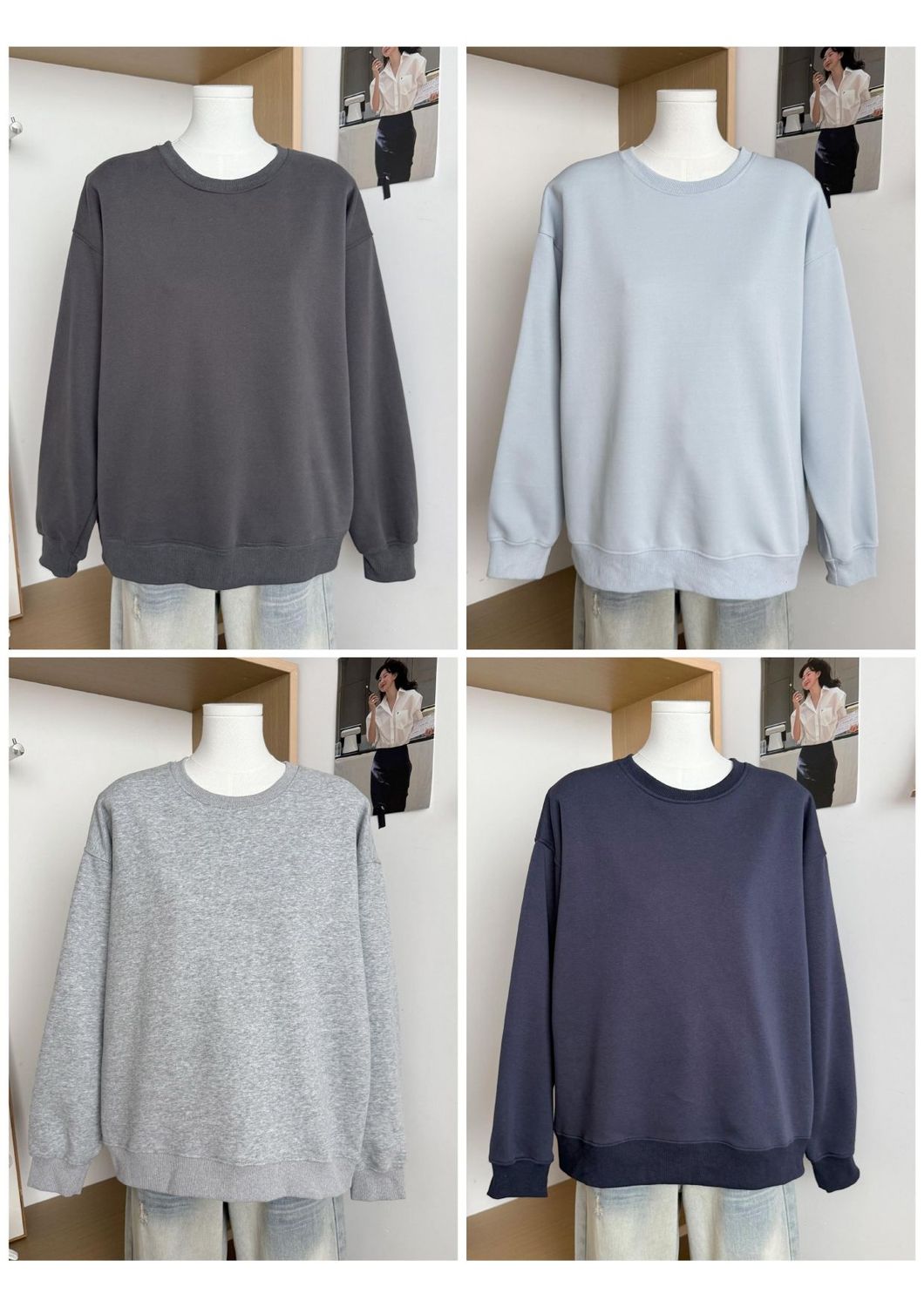 Sweatshirt? Essential Crew Neck Sweatshirt? Essential Crew Neck