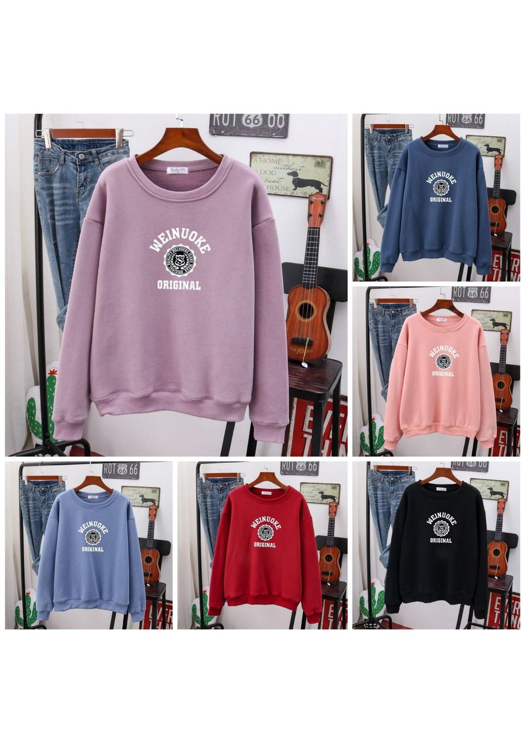 Sweatshirt?Circular Emblem – NEWNUOER ORIGINAL