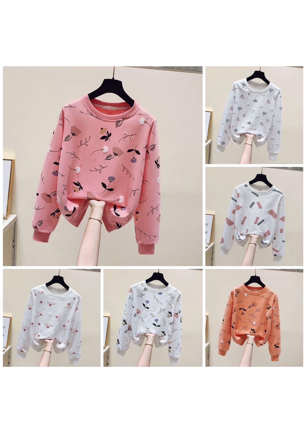 Sweatshirt Printed Long Sleeve Sweatshirt Printed Long Sleeve