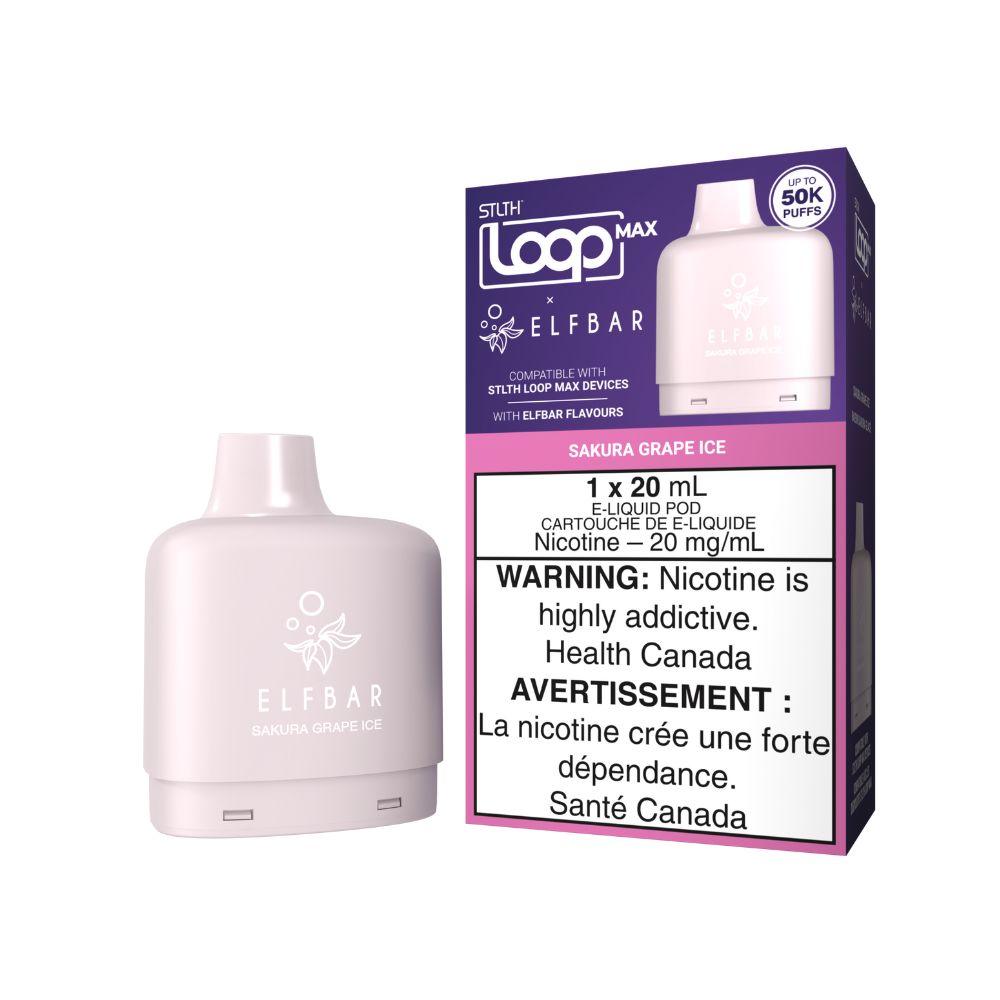 STLTH - Loop Max x Elf Bar 50K Pods, Flavour: Sakura Grape Ice