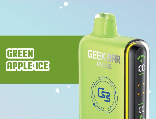 Geek Bar - Pulse Disposable Vape, Flavour: Green Apple Ice