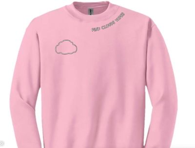 Pink Clouds Crewneck Sweater