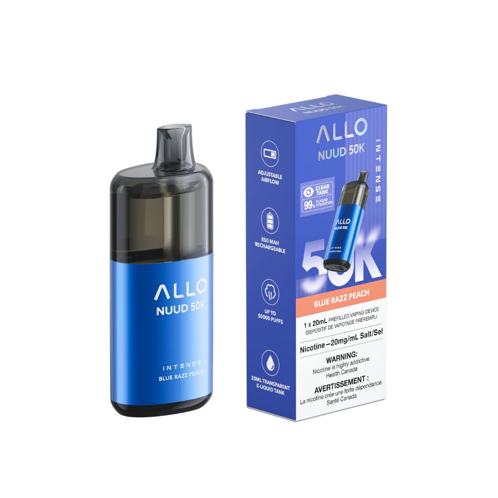 Allo Nuud 50k, Flavour: Blue Razz Peach