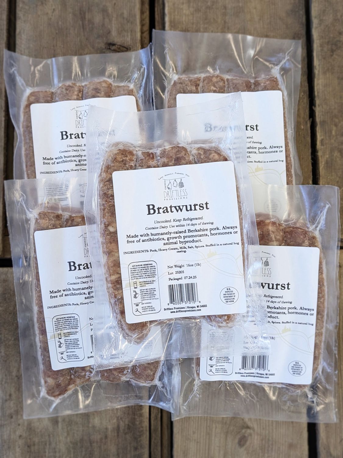 Driftless Provisions Bratwurst