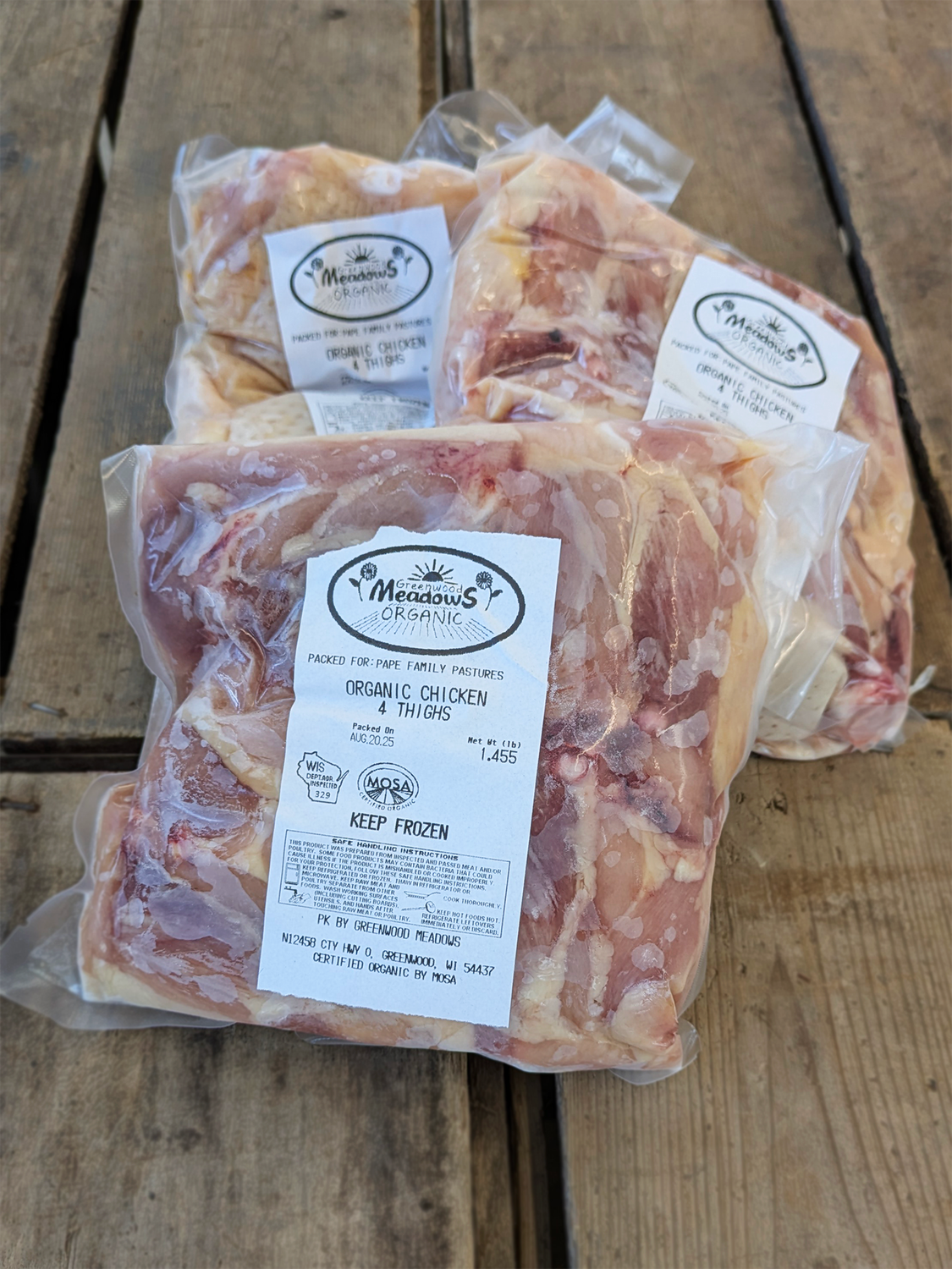 Organic Chicken Thighs (Bone-in/Skin-on)