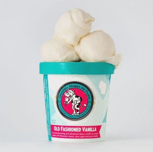 Chocolate Shoppe Ice Cream, Choose Flavor: Old Fashioned Vanilla