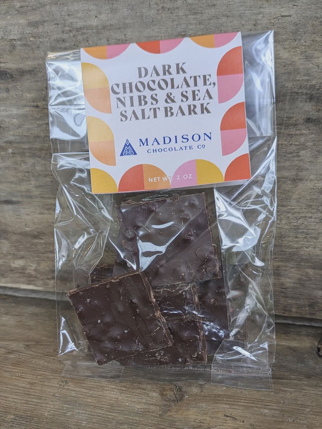Chocolate Bark, Choose Flavor: Dark Chocolate Nibs and Sea Salt