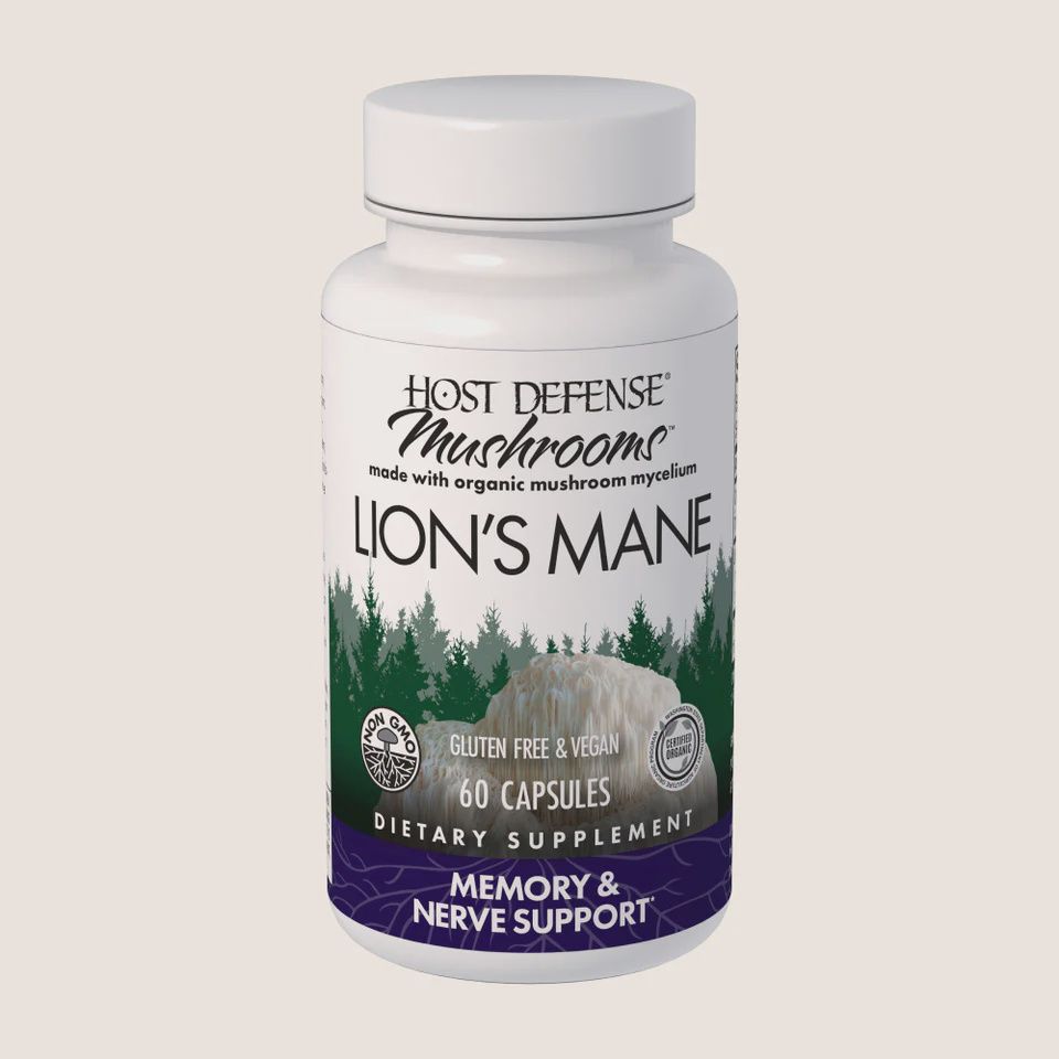 Host Defense Mushroom Capsules, Choose Variety: Lion's Mane