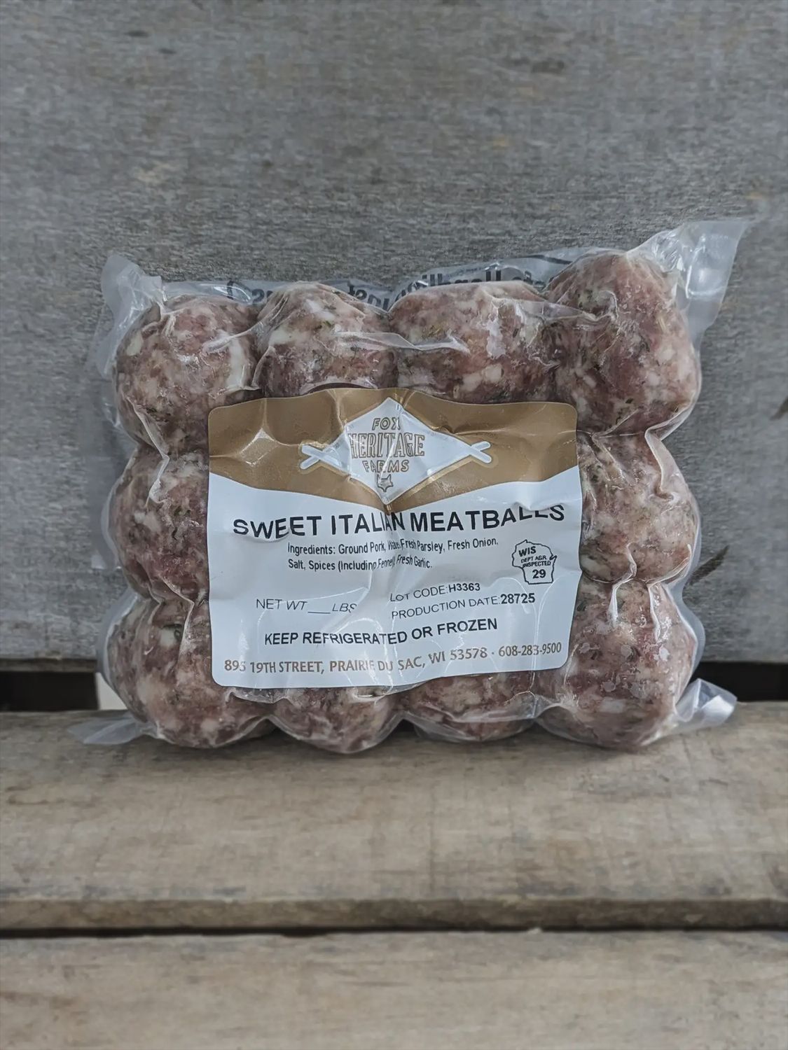 Sweet Italian Meatballs