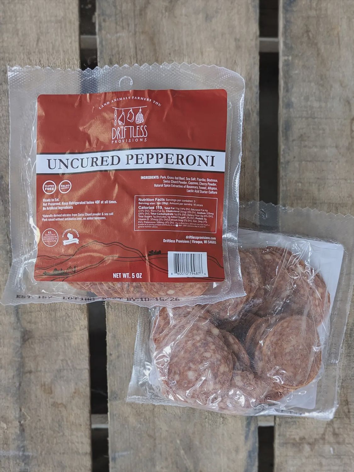 Pre-Sliced Uncured Pepperoni